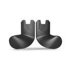 Mima Miro Black Car Seat Adapter Pair - Front View, R and L Connectors Shown | Bambi Baby