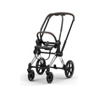 Chrome Brown CYBEX PRIAM Stroller Frame Style Collection - Angled Side View | Bambi Baby