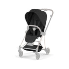 Sepia Black CYBEX MIOS Seat Pack & Shopping Basket - 3/4 Angle on Greyed-Out Frame | Bambi Baby