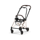 Rose Gold CYBEX MIOS Stroller Frame - Angled Front View | Bambi Baby
