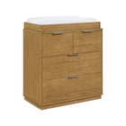 Acorn Delta Children Forever 4 Drawer Dresser with Changing Top - 3/4 Angle View | Bambi Baby