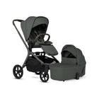 Pewter Silver Cross Breez Compact Stroller with Folding Bassinet - Bundle Set View | Bambi Baby