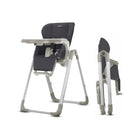 Pepper Leatherette Inglesina My Time Highchair - Open & Folded Views | Bambi Baby