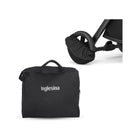 Black Inglesina Quid Stroller Carry Bag with Wheel Cover Detail - Product Set View | Bambi Baby
