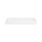 Bianca White Wood babyGap Delta Children Dresser Changing Topper - Angled Side View | Bambi Baby