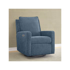 Slate Blue Performance Fabric babyGap Harlowe Power Recliner Swivel Glider - Front Angle View | Bambi Baby
