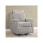 Ash Grey babyGap Harlowe Power Recliner Swivel Glider with USB Charging Ports - Front Angle View | Bambi Baby