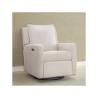 Sand Cream babyGap Harlowe Power Recliner Swivel Glider with USB-A & Type-C Ports - Front Angle View | Bambi Baby