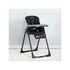 Midnight Black PU Leather Jeep Classic Convertible 2-in-1 High Chair - Side View | Bambi Baby