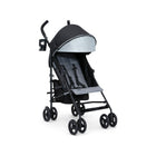 Black and Grey Jeep AdventureGlyde Lightweight Travel Stroller - 3/4 Rear View with Cup Holder | Bambi Baby