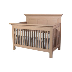 Pali Varese Convertible Crib - Straight leg With Wood Panel 3 Squares