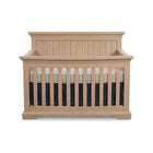 Sandstone Hardwood Pali Genova 4-in-1 Convertible Crib Vertical Panel - With Bedding | Bambi Baby