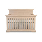Sandstone Sustainable Hardwood Pali Genova Convertible Crib, 3-Square Headboard Panel - Front View | Bambi Baby