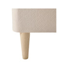 Natural Wood Tapered Bed Foundation Leg - Corner Angle with Organic Fabric | Bambi Baby