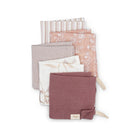Crane Baby Violet 5-Piece Cotton Baby Washcloth Set