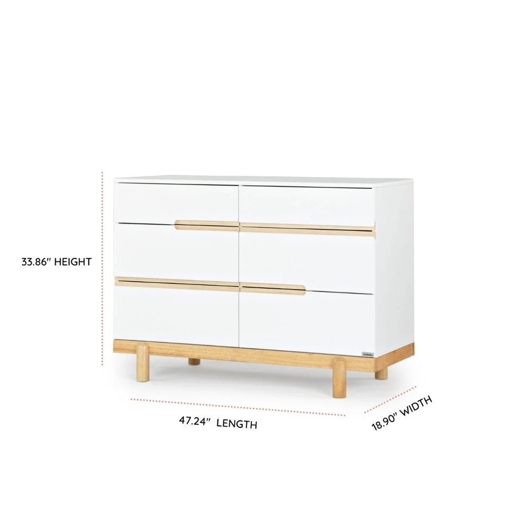 Dadada Bliss 6-Drawer Dresser- Bambi Baby