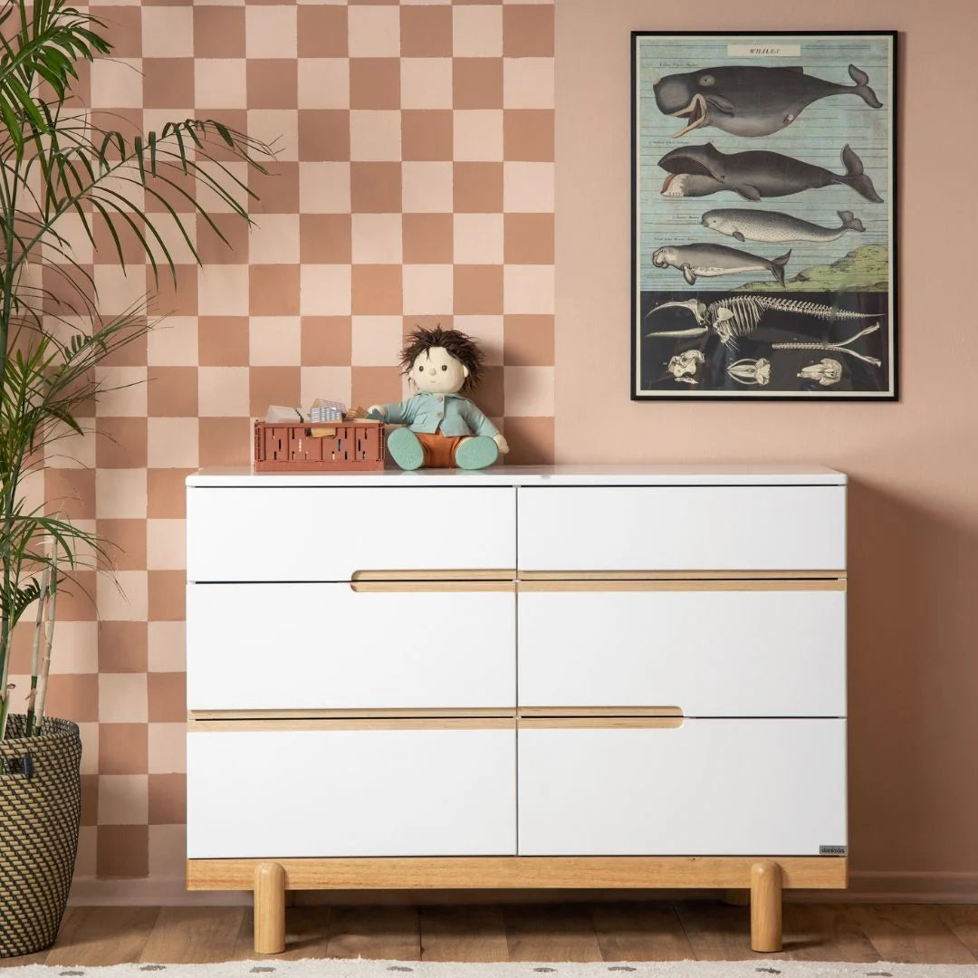 Dadada Bliss 6-Drawer Dresser- Bambi Baby