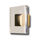 Clear Lucite & Gold Metal Square Furniture Handle - Side Profile | Bambi Baby