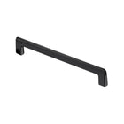 Gloss Black Zamak Bar Handle - Front Diagonal View | Bambi Baby