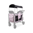 Dusty Lavender WonderFold W2 Luxe Carriage Fabric with Black Canopy - Side Angle | Bambi Baby