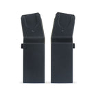 Black Silver Cross Cove 2 Universal Car Seat Adapters, Left & Right Pair - Back View | Bambi Baby