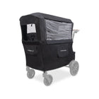 Black WonderFold L4 Series Rain Weather Cover with Clear Window Panel - Side Angle | Bambi Baby