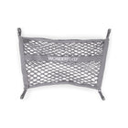 Gray Stretchable WonderFold WonderNet Cargo Net L Series with Clip Hardware - Flat Lay | Bambi Baby