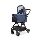 Harbor Blue WonderFold Bella Pet Stroller with aluminum frame - Side Angle | Bambi Baby
