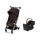 CYBEX LIBELLE Stroller + Cloud G Pro Infant Car Seat Travel System - Chocolate Brown