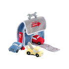 Lambs & Ivy Cars & Tow Truck Garage Interactive Plush Developmental Playset Toy