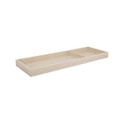 Whitewash Ash Wood Nursery Changing Tray - Top-Down Perspective View | Bambi Baby