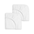 Halo Mini Crib Sheet 100% Cotton 2-Pack - White