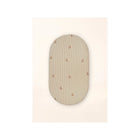 Sage Stripe Bears Organic Cotton Changing Pad Cover - Top View | Bambi Baby