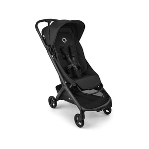 Heritage Black Bugaboo Butterfly 2 Plus Lightweight Travel Stroller - Angled Side View | Bambi Baby