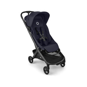 Deep Indigo Navy Bugaboo Butterfly 2 Plus Lightweight Travel Stroller - Angled Side View | Bambi Baby