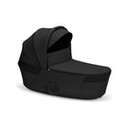 Moon Black CYBEX BALIOS Fold Cot - Side Profile with Canopy Extended | Bambi Baby