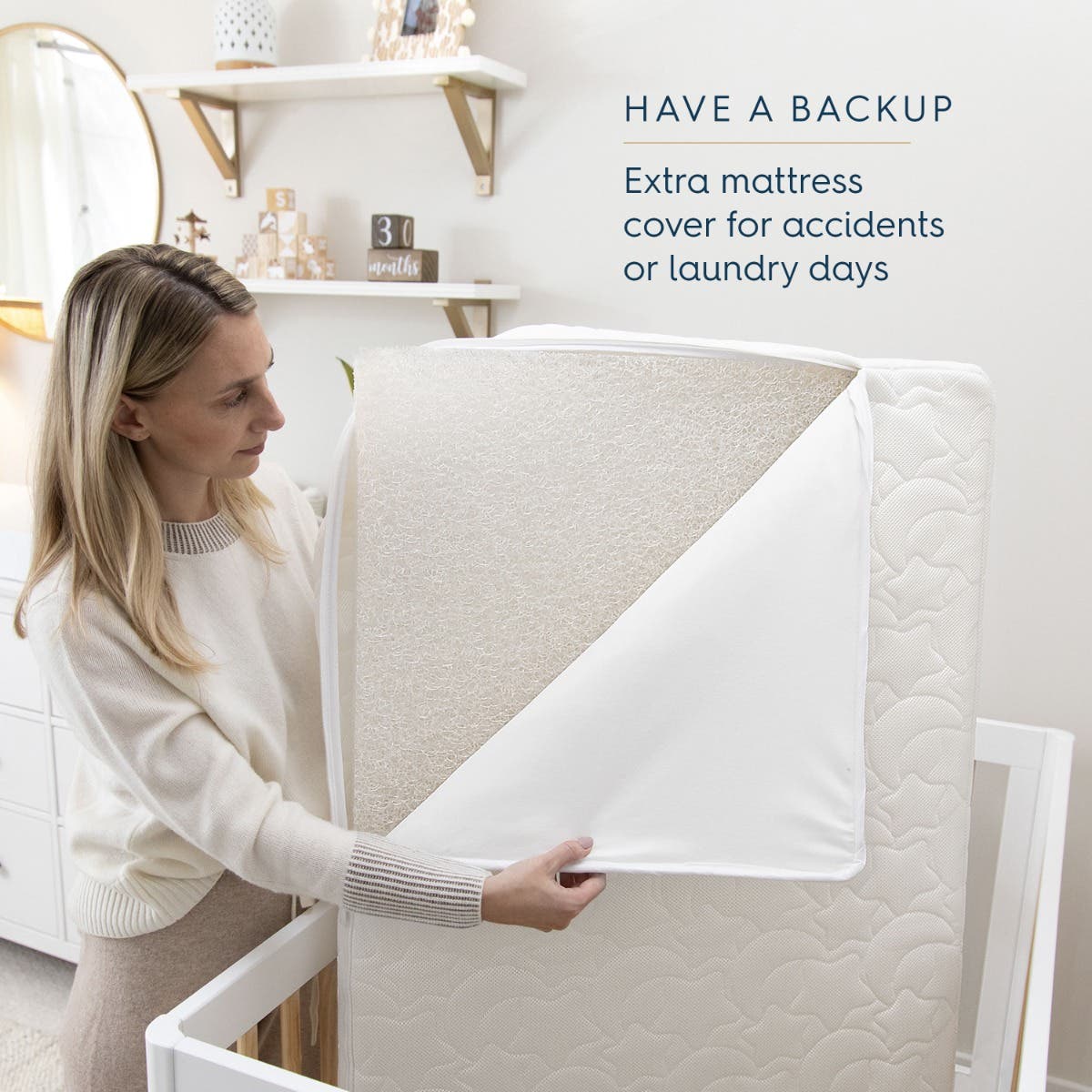 Halo DreamWeave Breathable Crib Cover - White- Bambi Baby