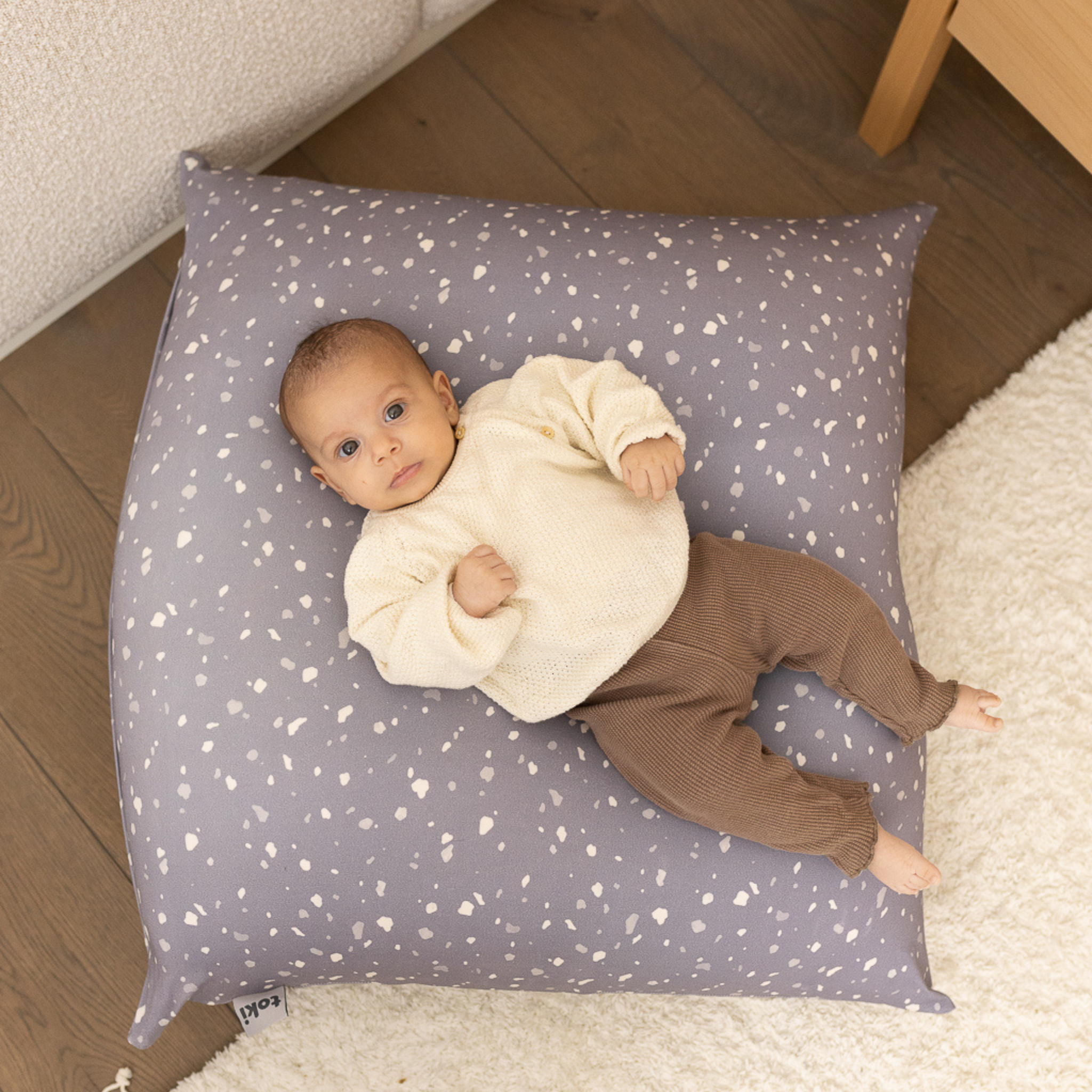 Toki Kids Terrazzo Slate Bean Bag- Bambi Baby