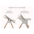 Delta Children Duet 2-In-1 High Chair And Infant Seat - Taupe (2421) - Bambi Baby