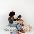 Toki Kids Checker Toffee Bean Bag - Bambi Baby