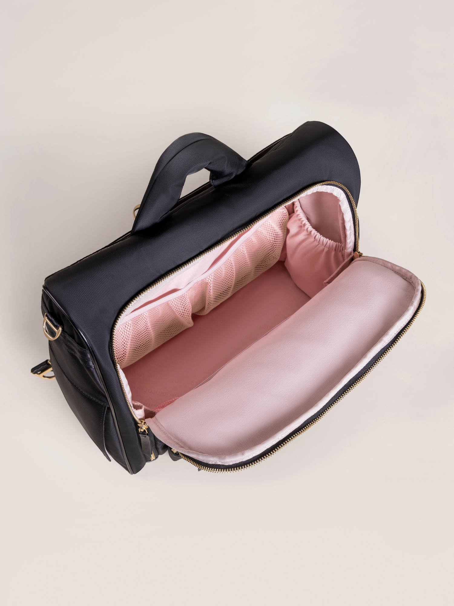 JuJuBe Satchel Diaper Bag - Black- Bambi Baby