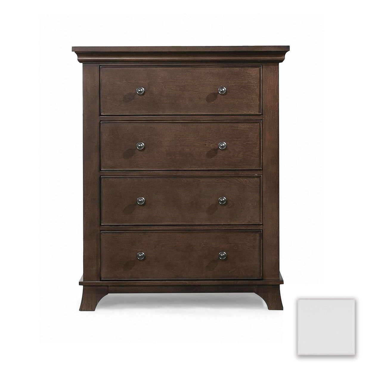 Stella Baby and Child Kensington Collection 4 Drawer Dresser in White Bambi Baby Stella Baby and Child Kensington Collection 4 Drawer Dresser in White Bambi Baby