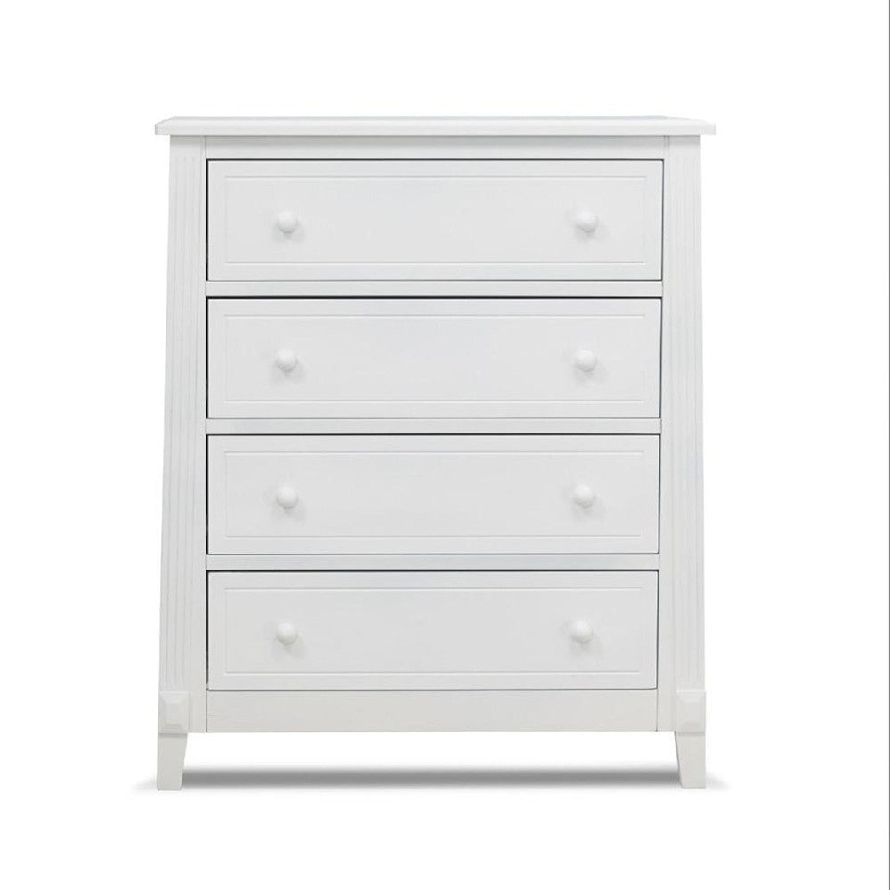 Sorelle Berkley 4 Drawer Dresser (Rta) in White- Bambi Baby