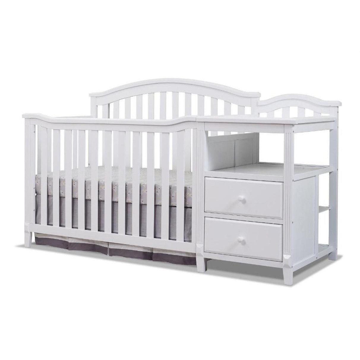 Sorelle Berkley 4 In 1 Crib N Changer in White - Bambi Baby
