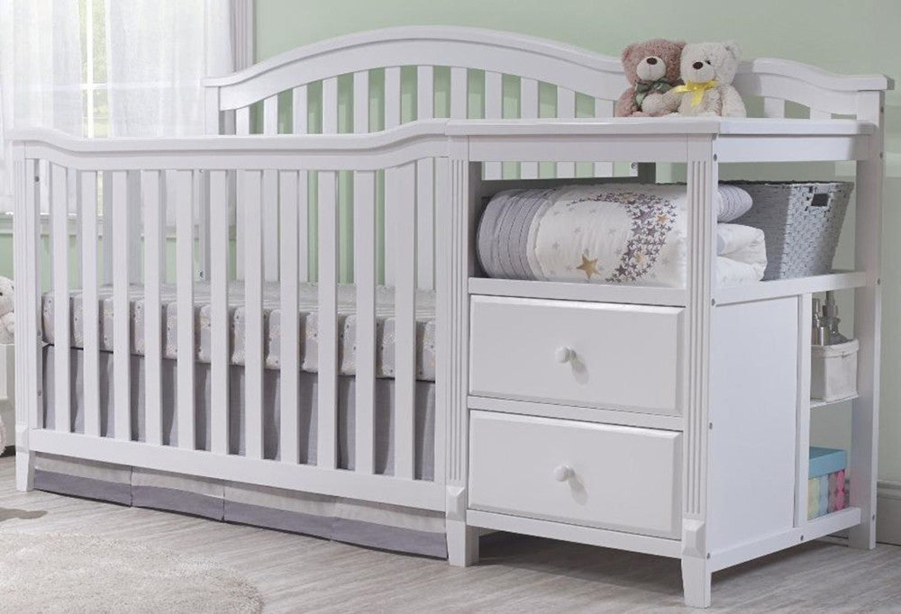 Sorelle Berkley 4 In 1 Crib N Changer in White- Bambi Baby