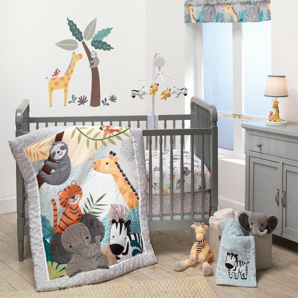 Bedtime Originals Mighty Jungle 3-Piece Bedding Set- Bambi Baby