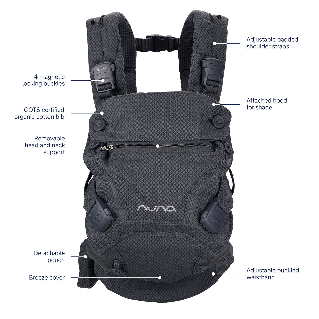 Nuna CUDL Clik Carrier- Bambi Baby