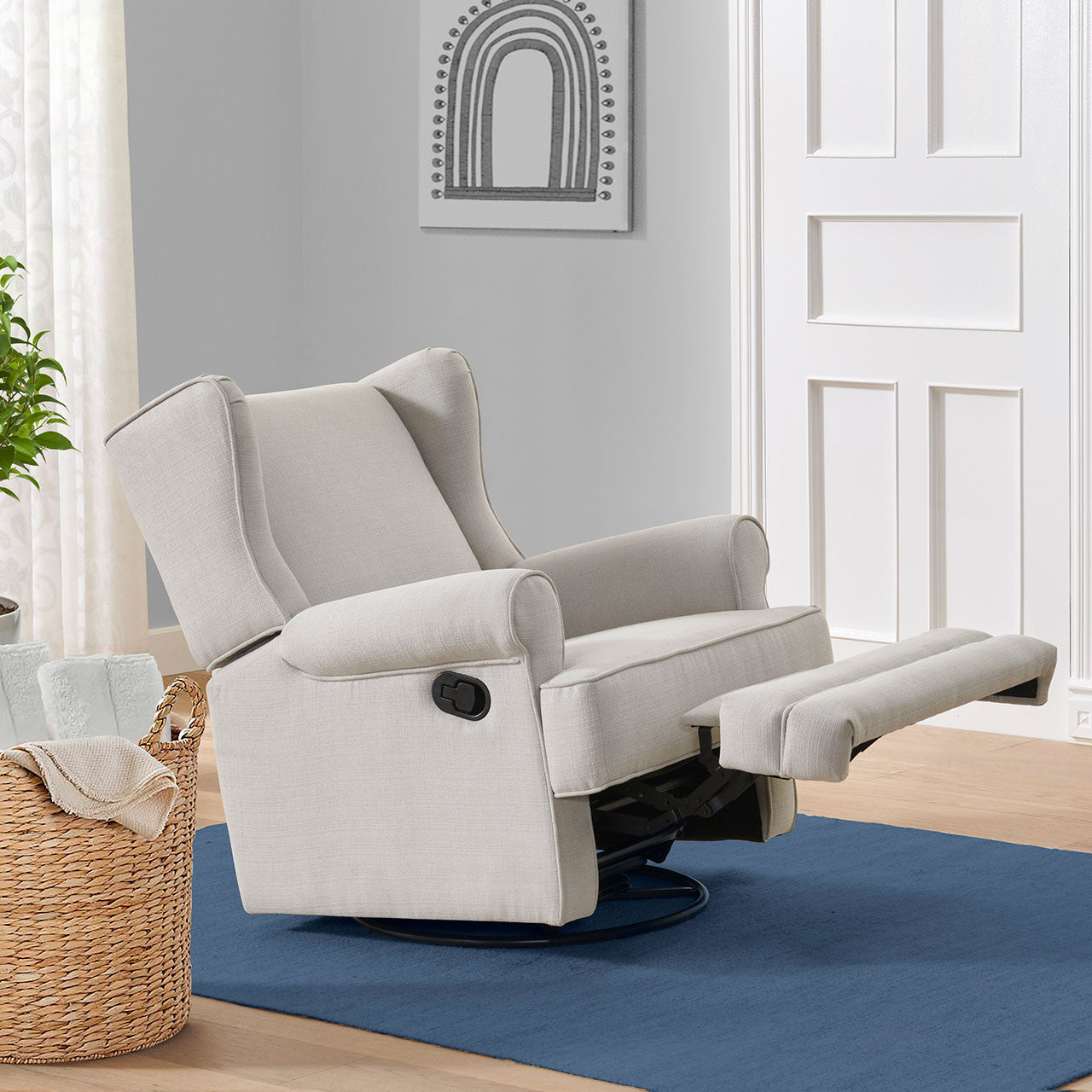 Oxford Teegan Swivel Glider Sand- Bambi Baby