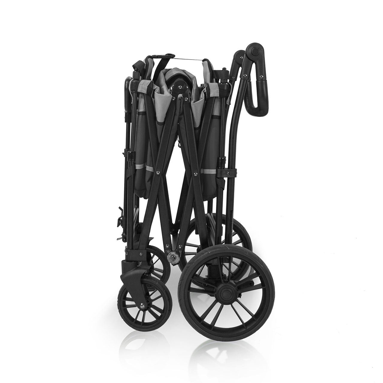 Wonderfold X2 Push & Pull Double Stroller Wagon in Stone Gray- Bambi Baby