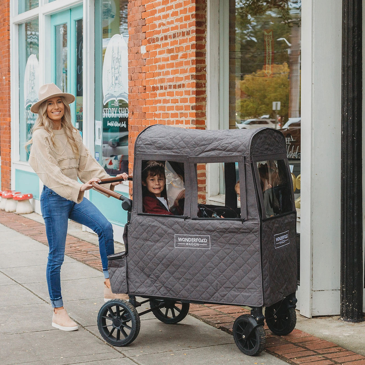 Wonderfold Cold Weather Shield Warm Cover for W2 2.0 Only- Bambi Baby